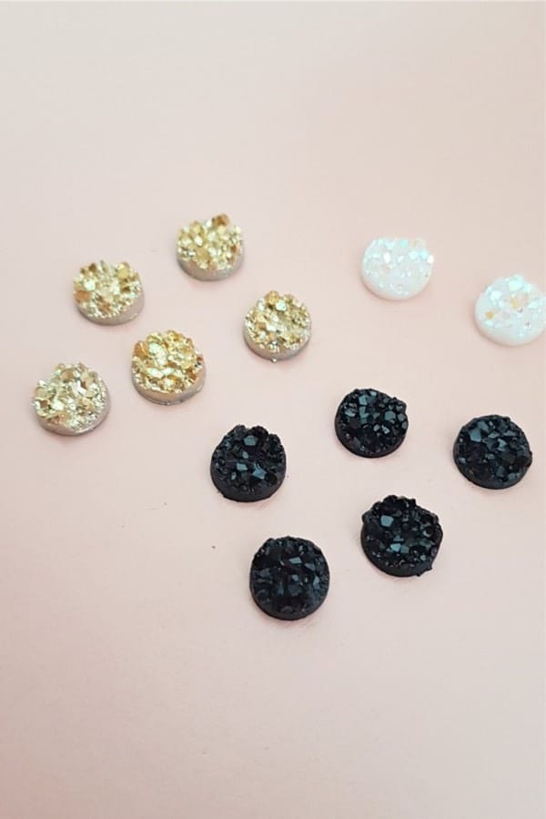 easy tutorial for druzy earrings