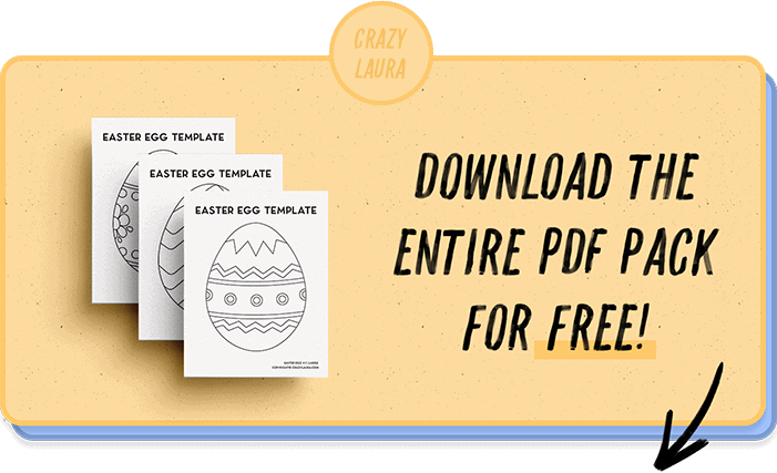 free pdf pages for easter egg prints