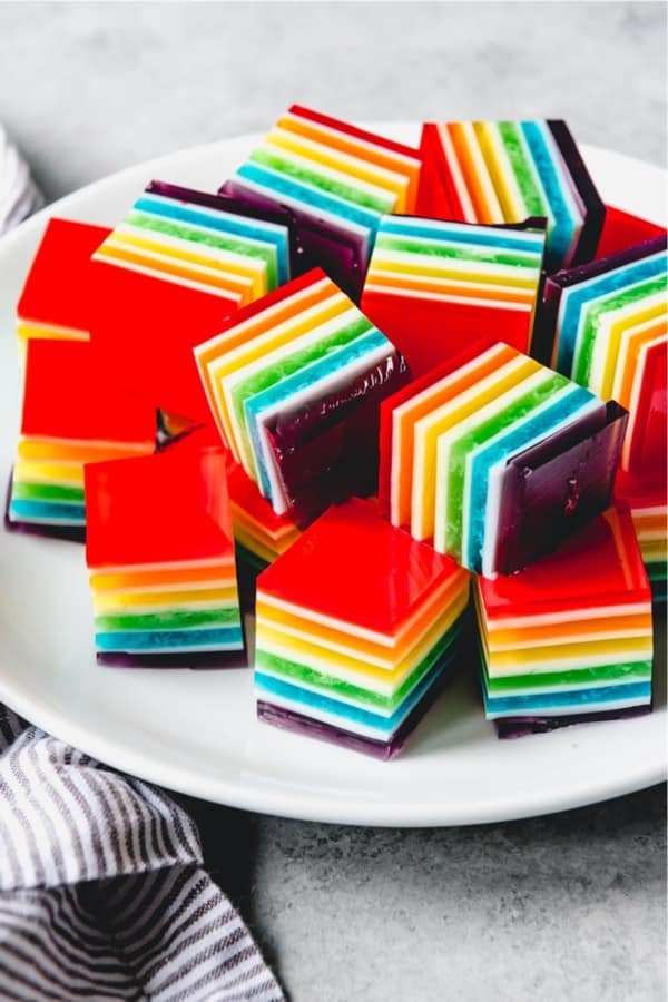 rainbow recipe tutorial to make jello