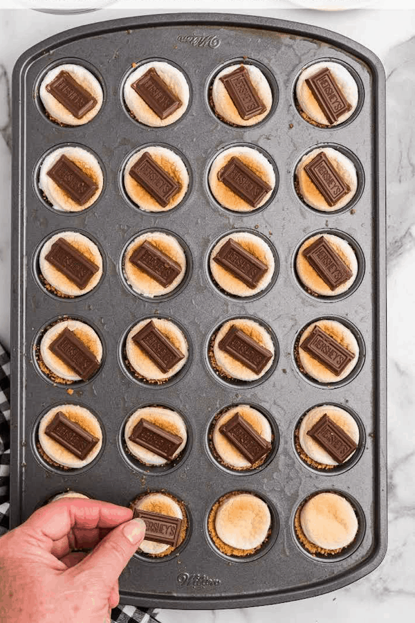 muffin tin recipe example for smores bites
