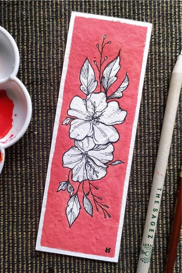 ideas for painting your own bookmark