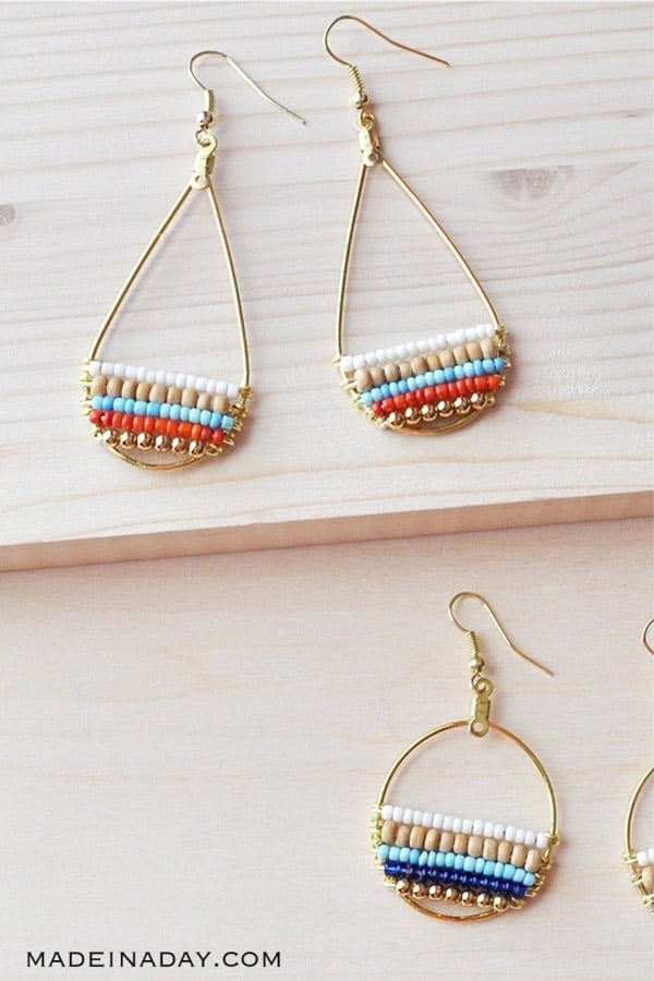 boho style diy earrings for inspiration