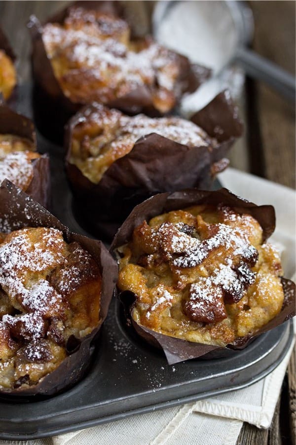 how to make mini bread pudding muffins