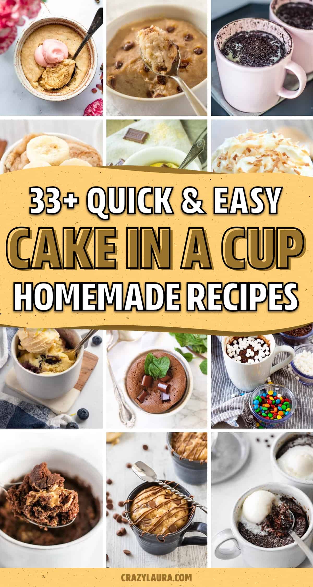 quick cake in a cup recipe tutorials