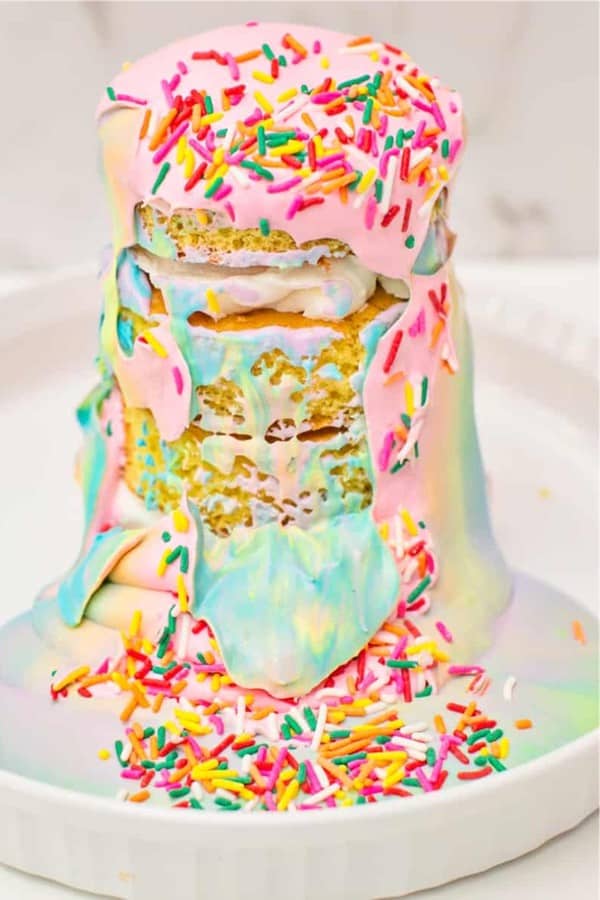 cake recipe with rainbow colors