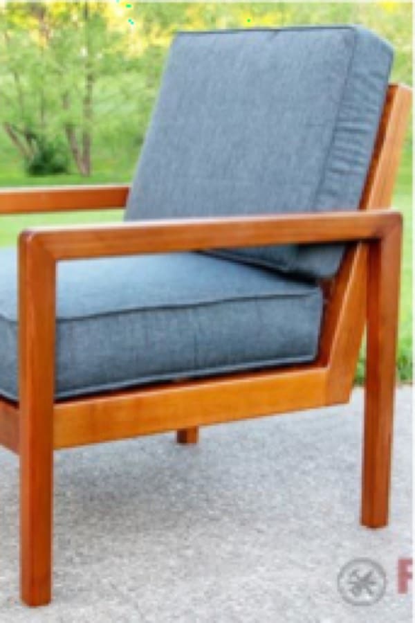 diy outdoor modern chair build plans
