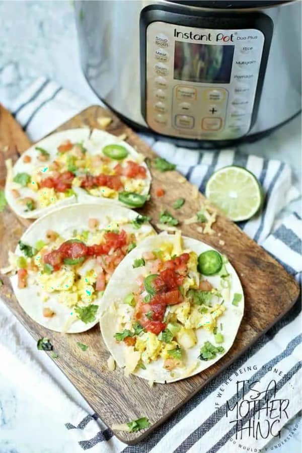 breakfast taco recipe made with instant pot