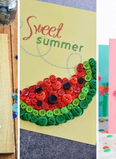easy kid crafts using buttons