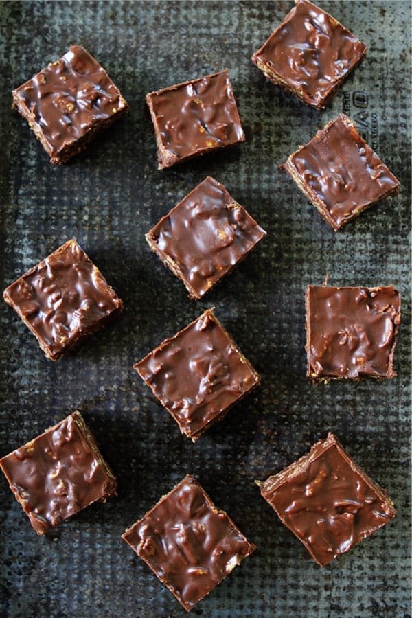 no oven dessert bars with peanut butter