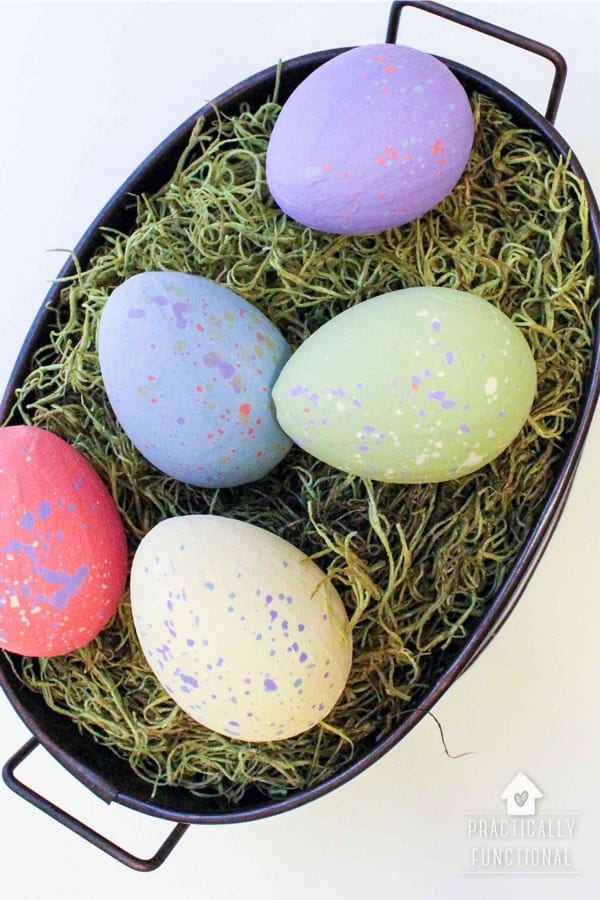 easter craft tutorial with paper mache