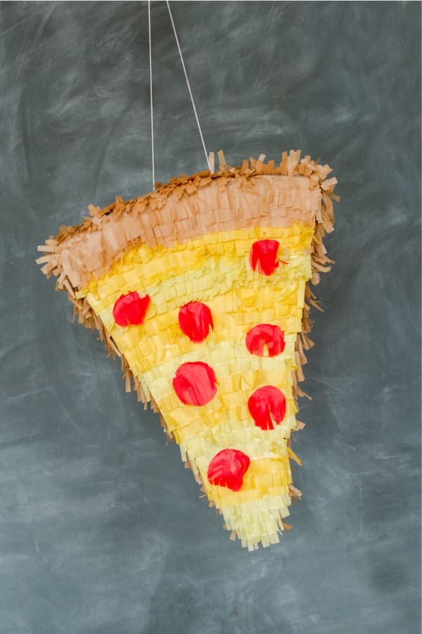 piñata diy tutorial for pizza shape