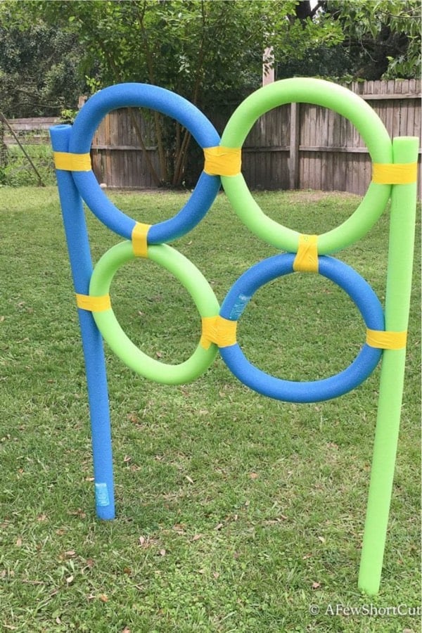 backyard do it yourself game with pool noodles