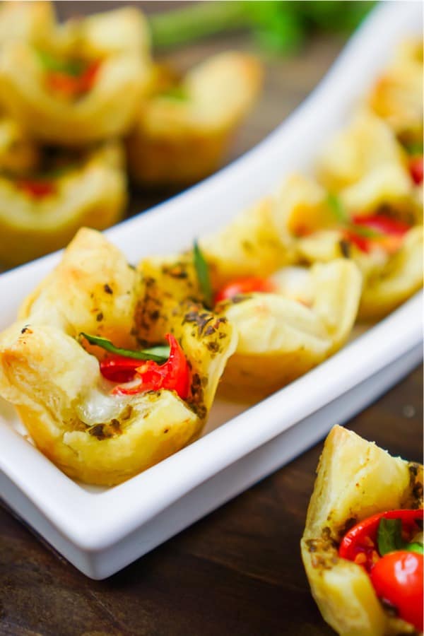easy to make mini puff pastry appetizer recipe