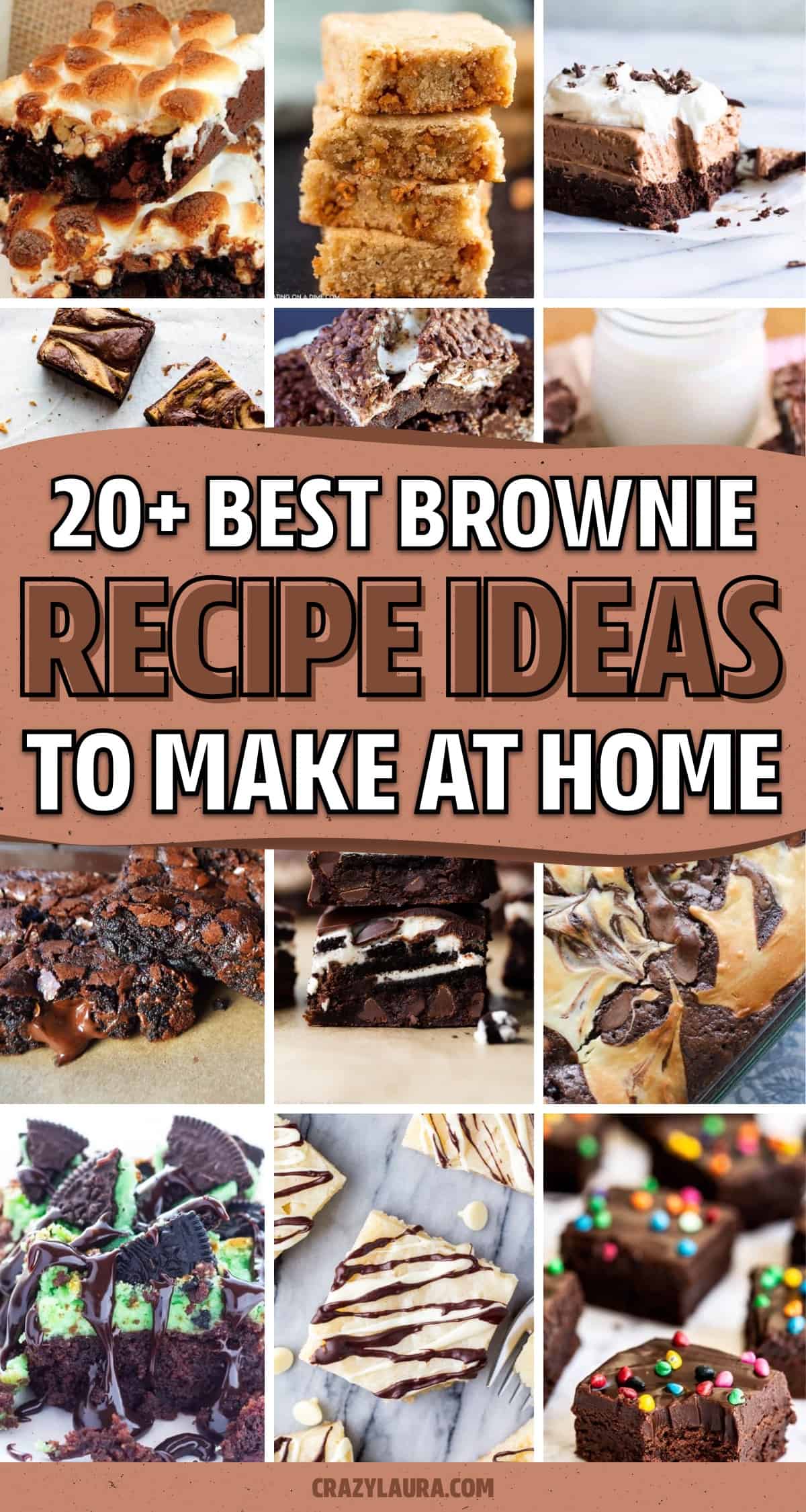 list of recipes to make brownies
