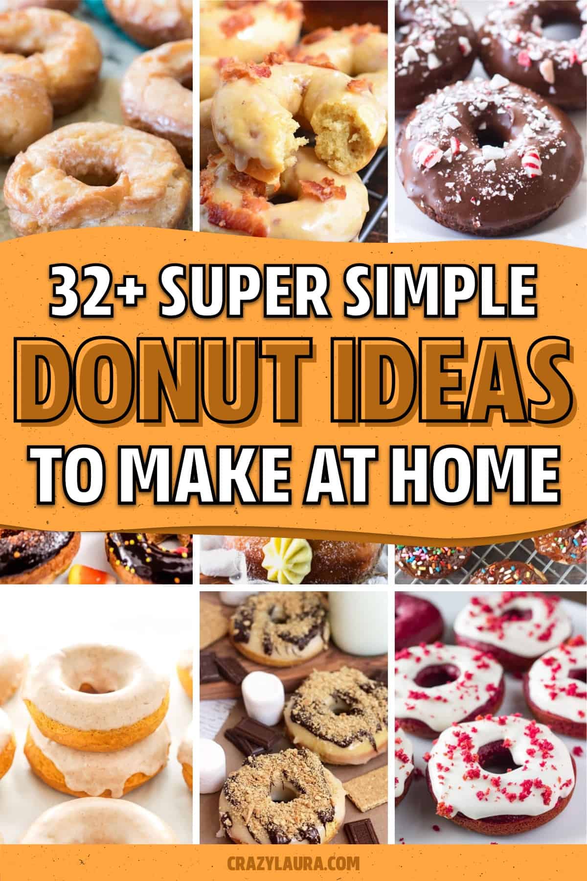 collection of easy to make donuts