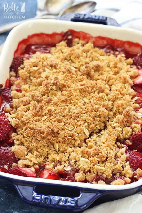 quick and easy strawberry crisp