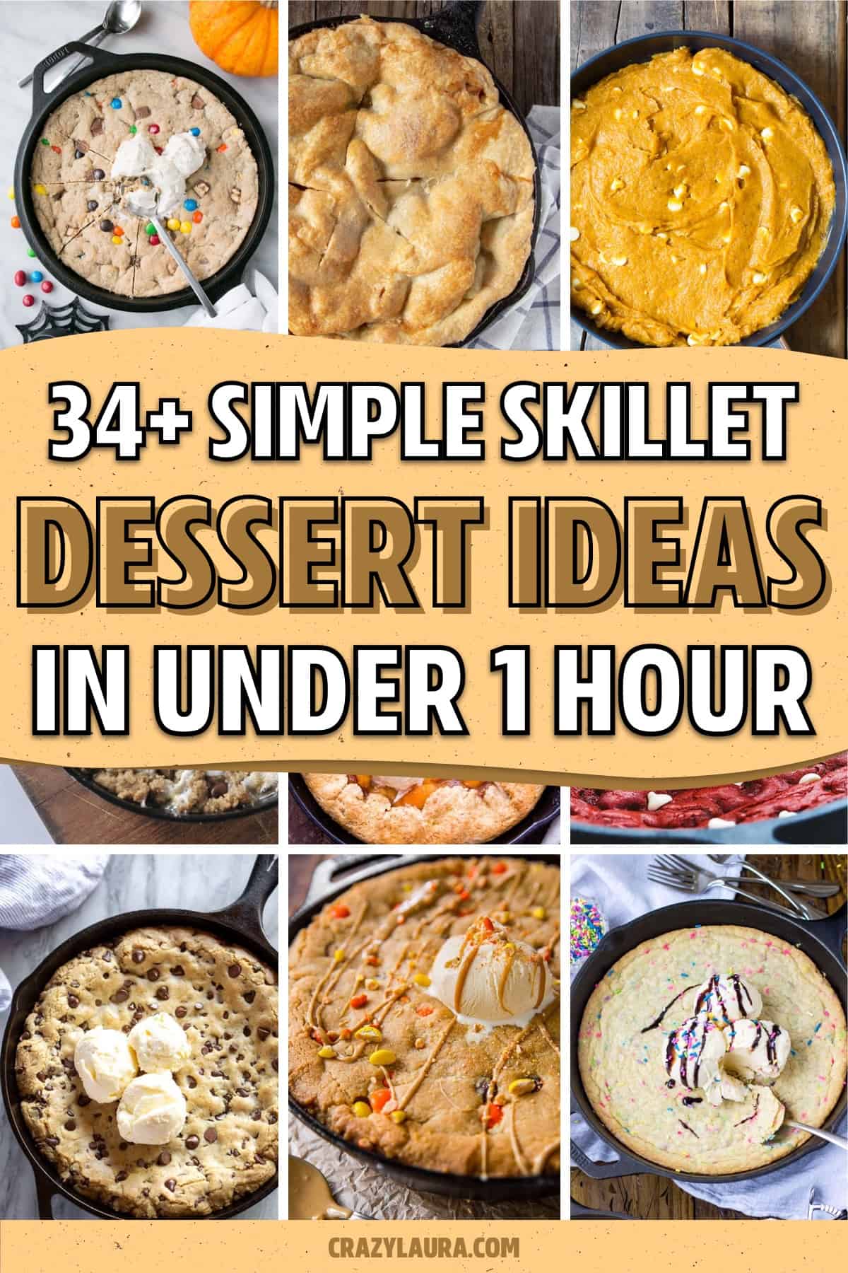 less than an hour skillet desserts