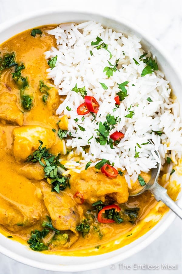 summer chicken curry