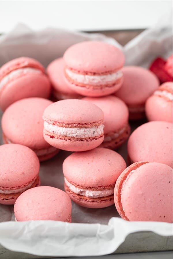 delicious pink macarons