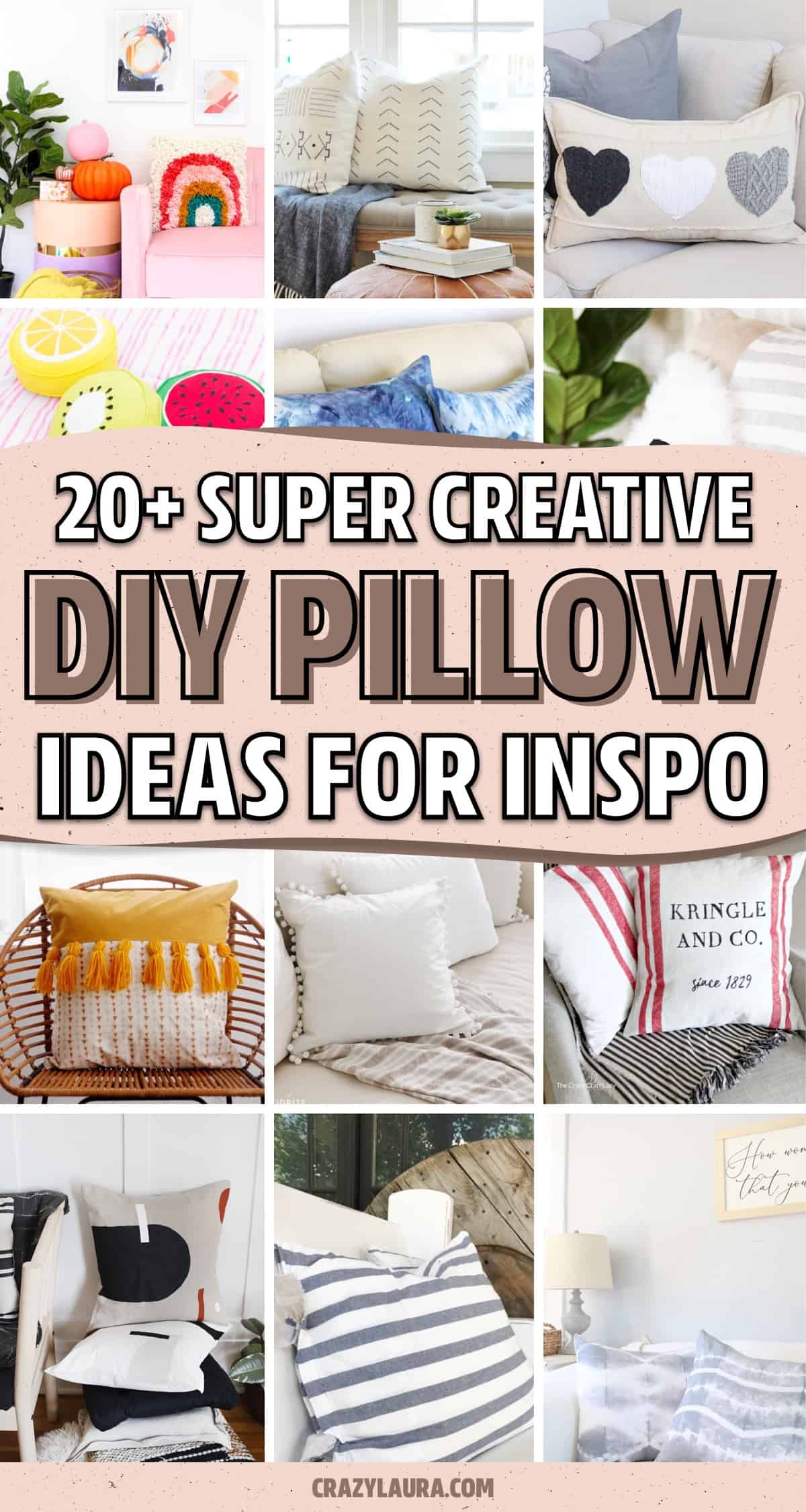 creative ways to make pillows at home