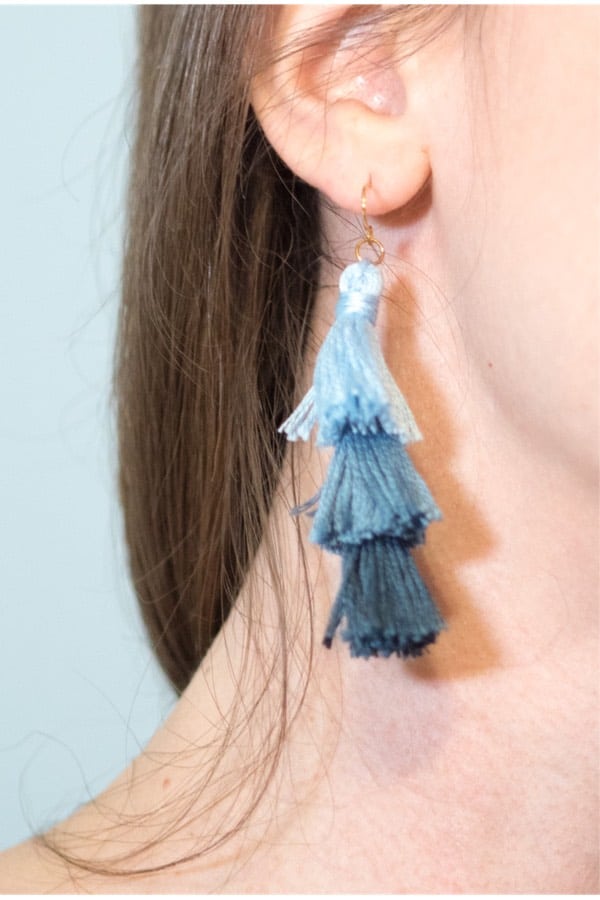 homemade tassel earring tutorial
