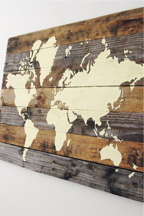 pallet project to make world map art