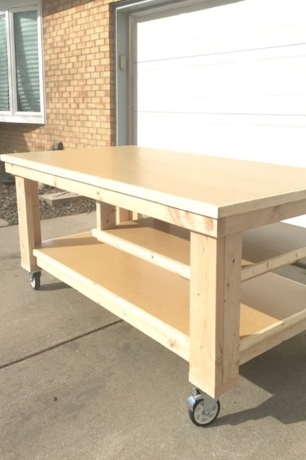 build a rolling diy workbench example
