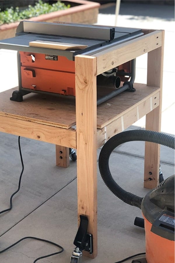 how to build your own table saw stand