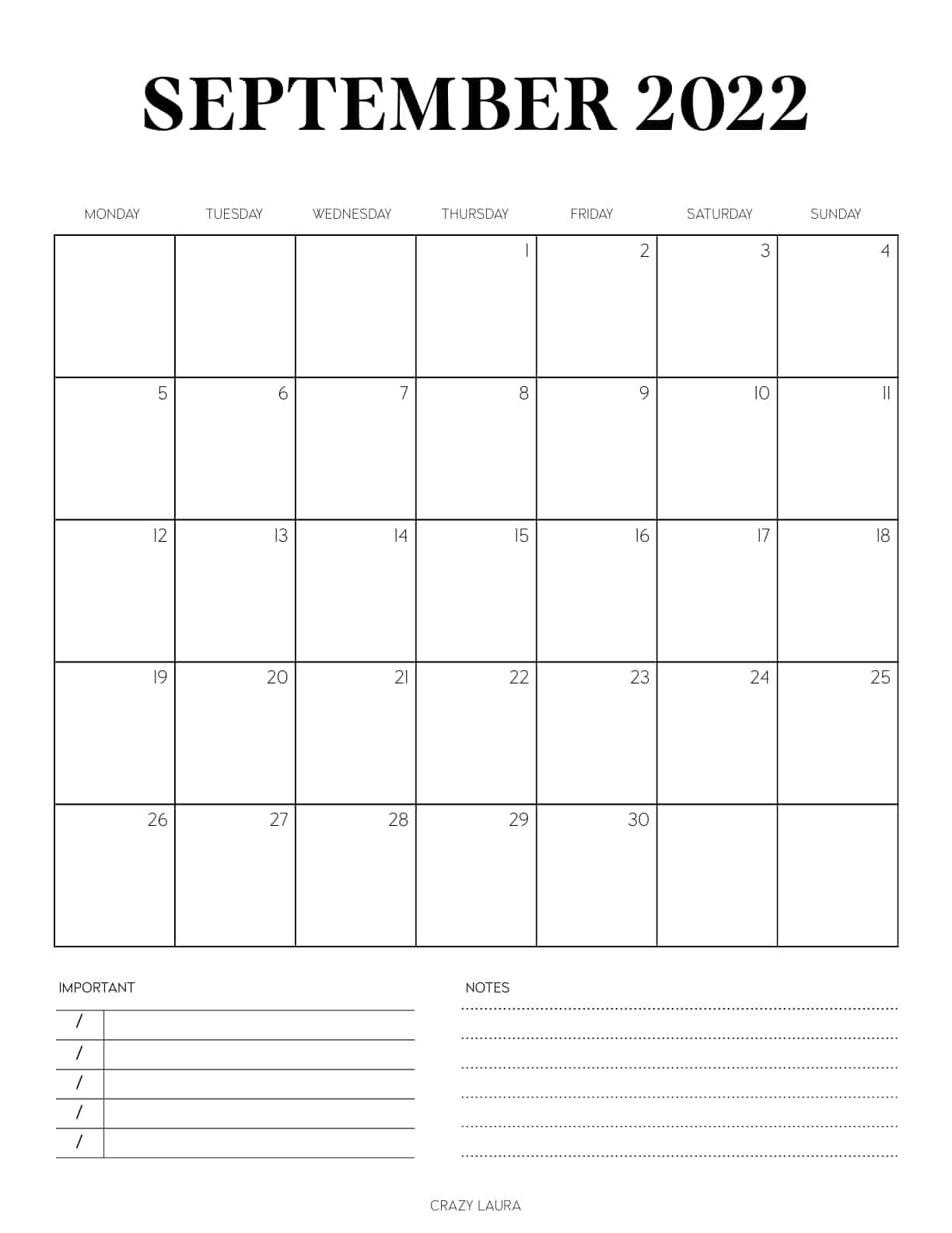september vertical calendar pdf