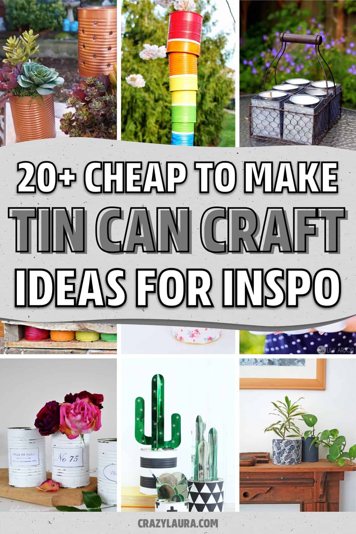 craft tutorial examples with soup cans