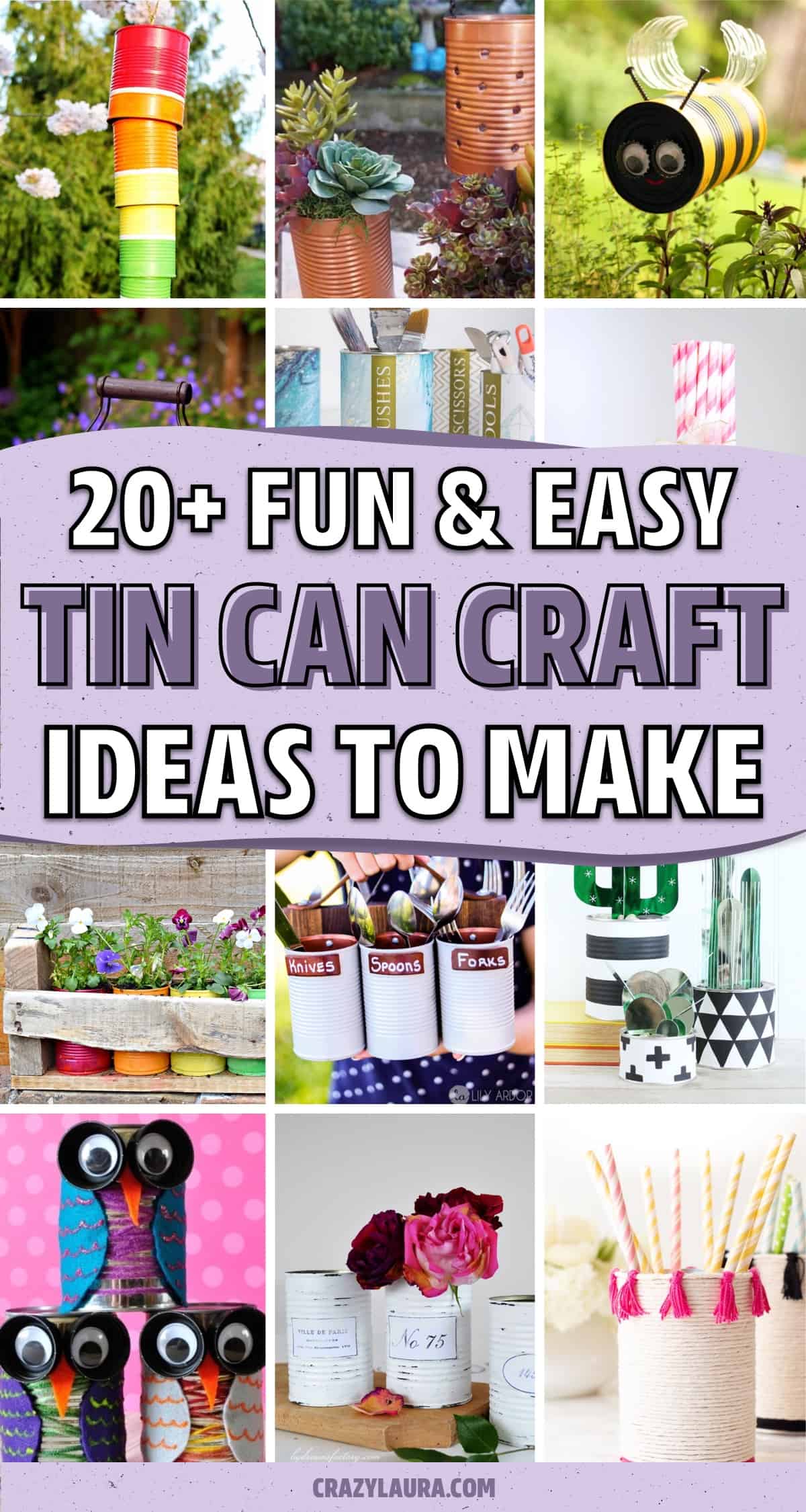 easy to make tin can crafts
