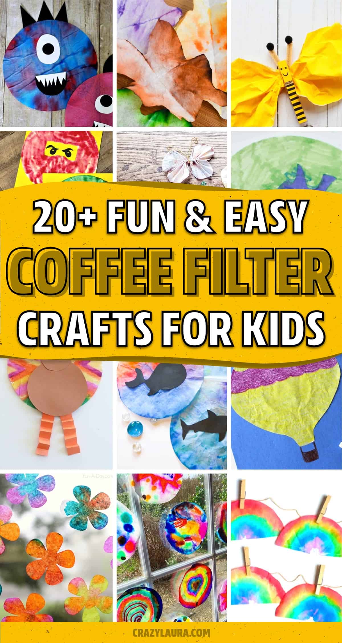 coffee filter craft projects for young kids