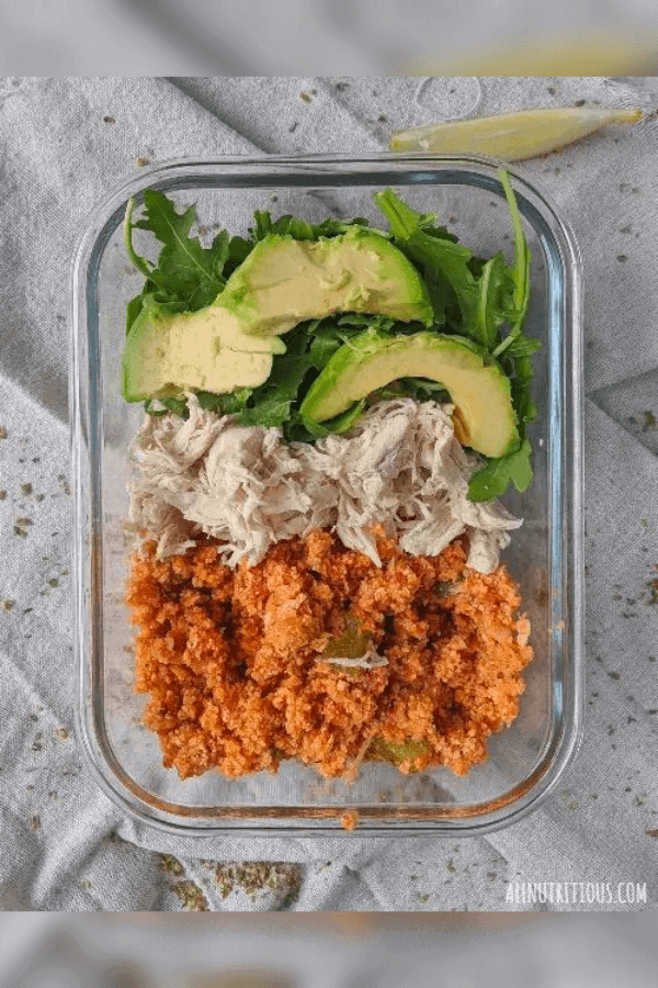 Mexican Meal Prep Bowls with Cauliflower Rice