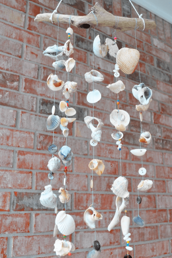 Seashell Mobile With Buttons & Beads