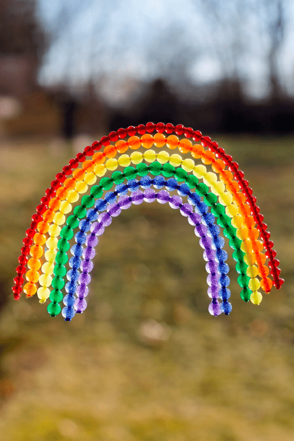 Fused Bead Rainbow Suncatchers