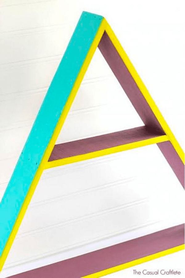 Color Block Triangle Shelf