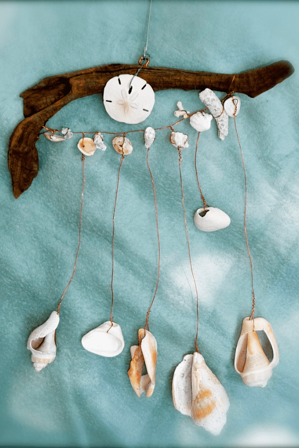 Seashell Mobile with Copper Wire