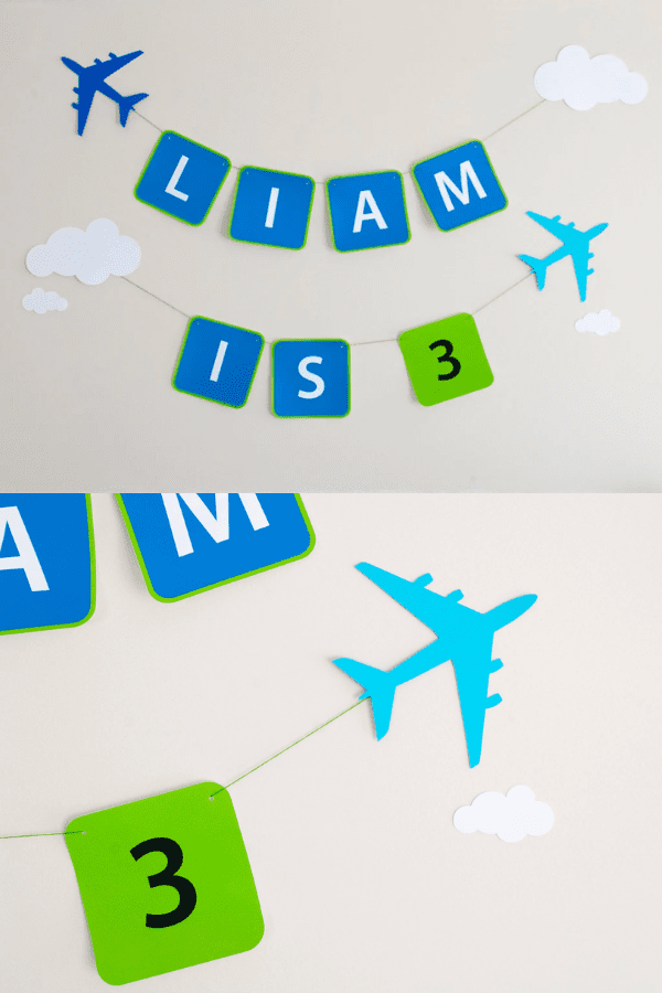 Airplane Paper Banner