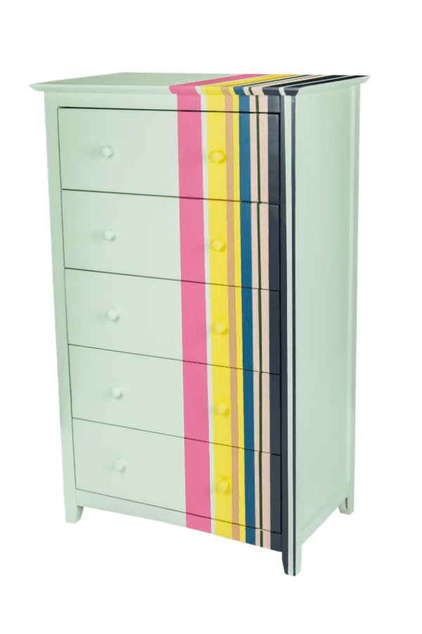 Multi-Colored Stripes Dresser
