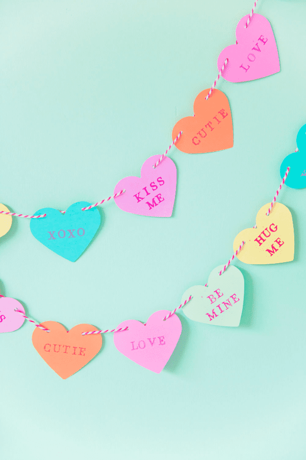Candy Hearts Banner