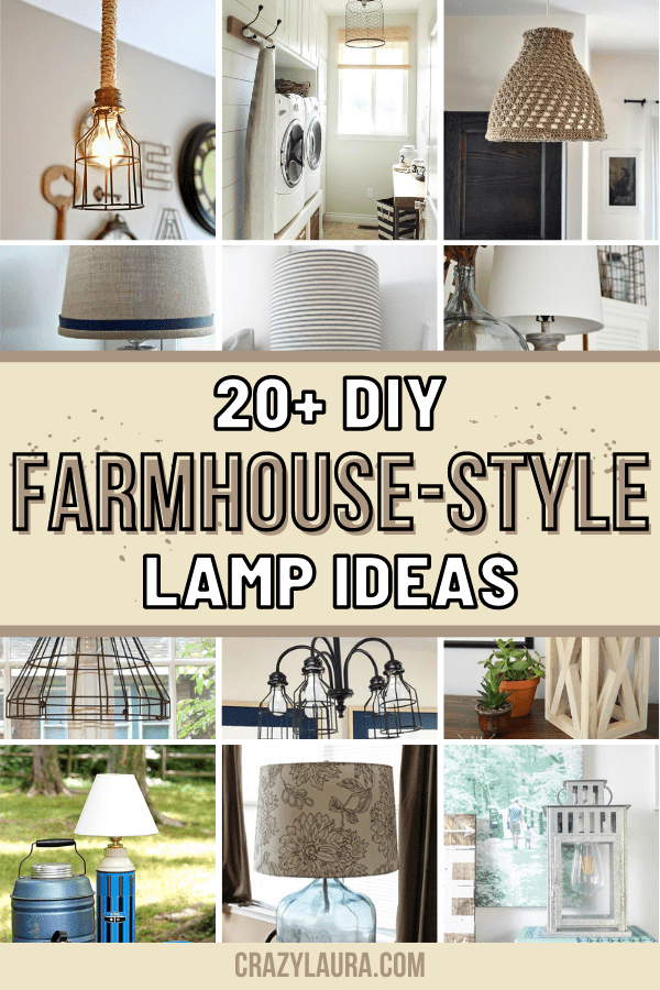 DIY farmhouse lamp ideas