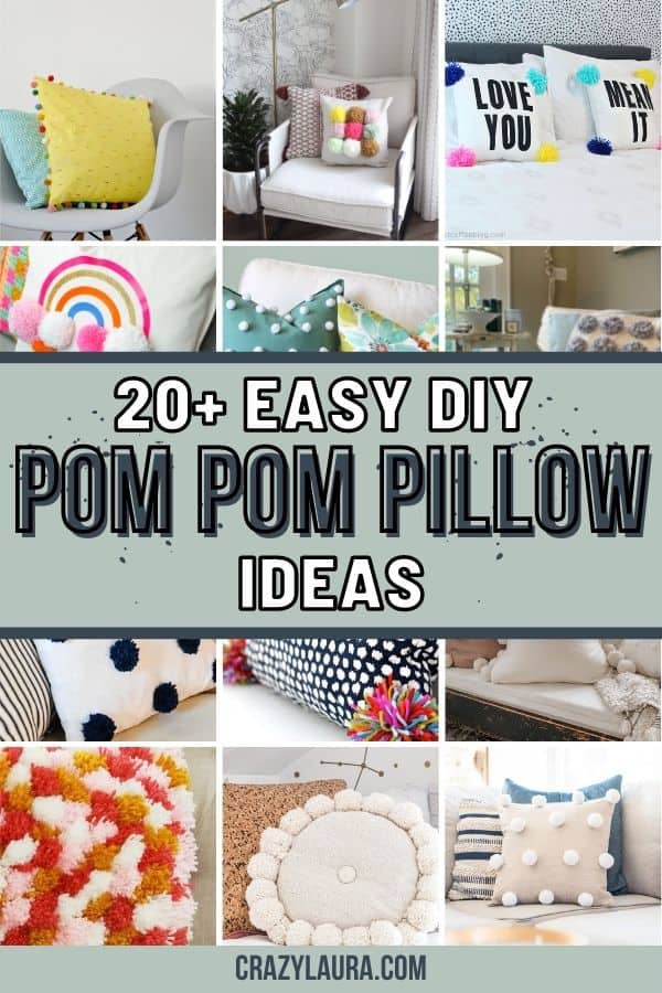 list of the best DIY pom pom pillows