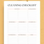 list of the best printable cleaning schedule