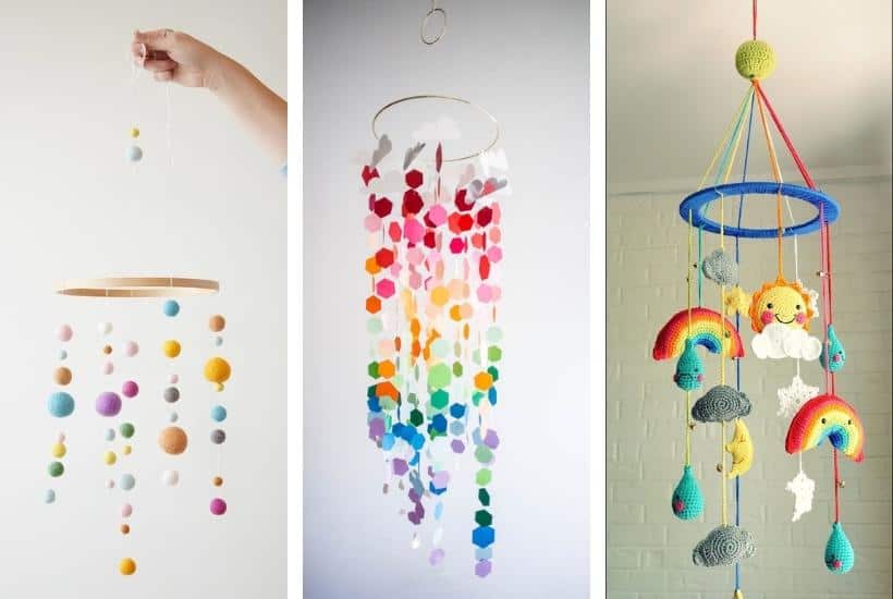 15+ Best DIY Rainbow Mobile Ideas for Baby Cribs
