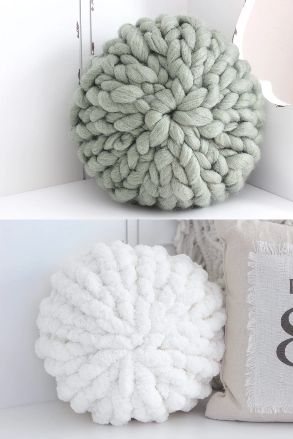 Hand-Knit Pillow