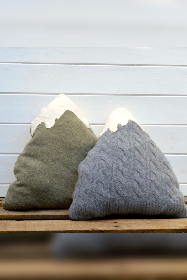 Sweater Mountain Pillow