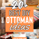 20+ Best DIY Ottoman Ideas (Pinterest Pin)