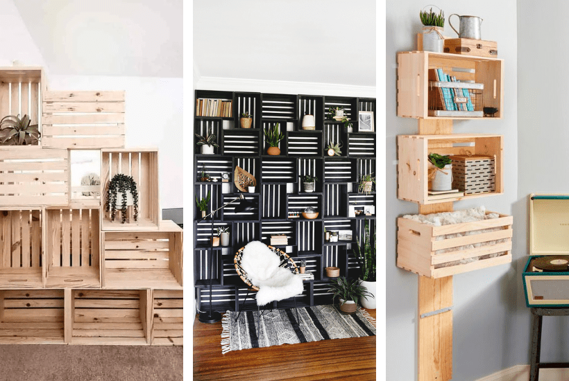17+ Best Wooden Crate Shelf Ideas for 2024
