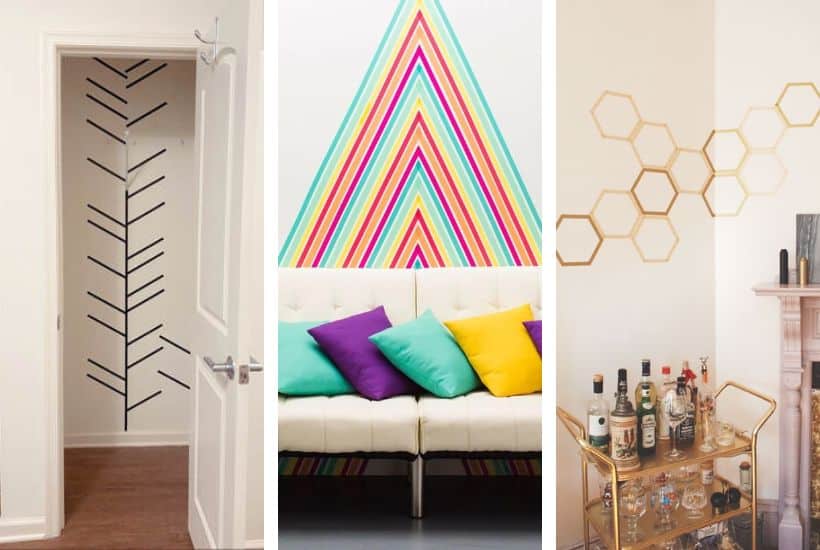 20+ DIY Washi Tape Wall Decoration Ideas & Tutorials