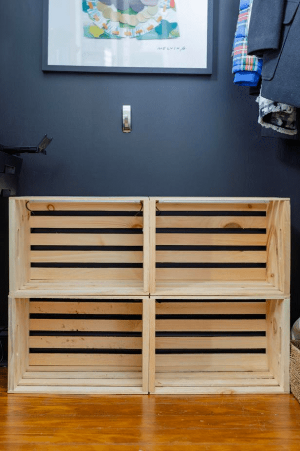Inexpensive Crate Grow Shelf